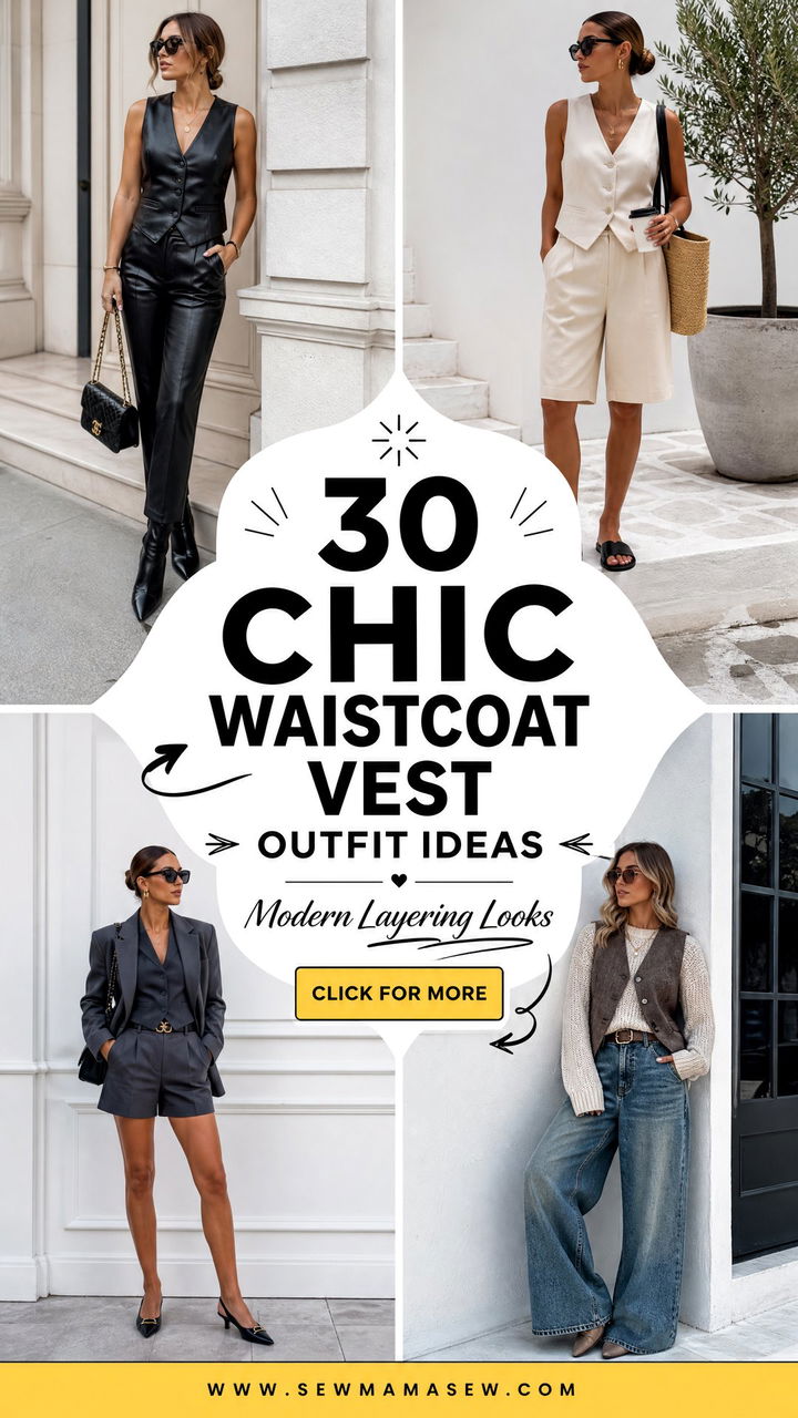 30 Chic Waistcoat Vest Outfit Ideas For Modern Layering - 30 Chic Waistcoat Vest Outfit Ideas For Modern Layering