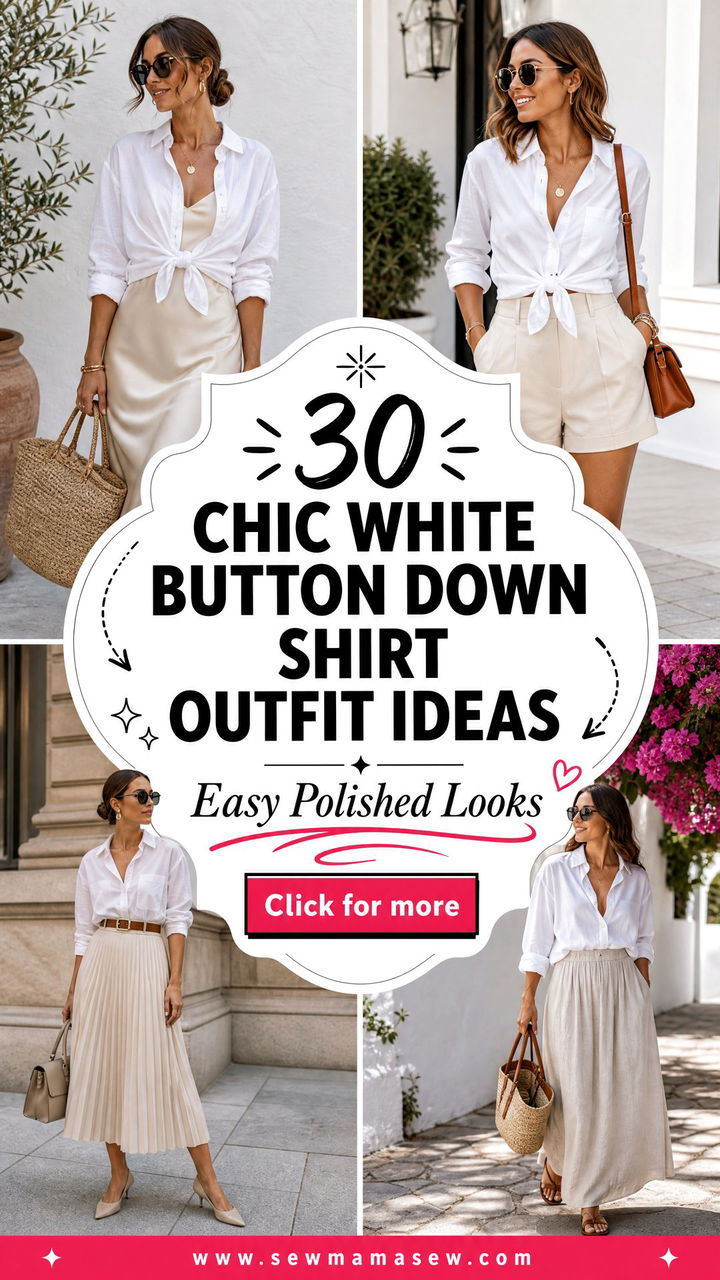 30 Chic White Button Down Shirt Outfit Ideas for Easy Polish - 30 Chic White Button Down Shirt Outfit Ideas for Easy Polish