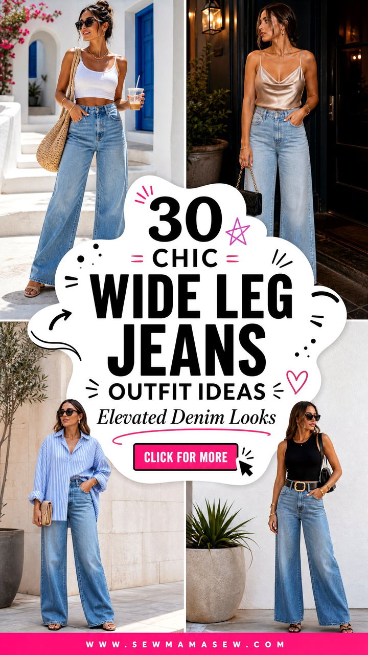 30 Chic Wide Leg Jeans Outfit Ideas for Elevated Denim - 30 Chic Wide Leg Jeans Outfit Ideas for Elevated Denim
