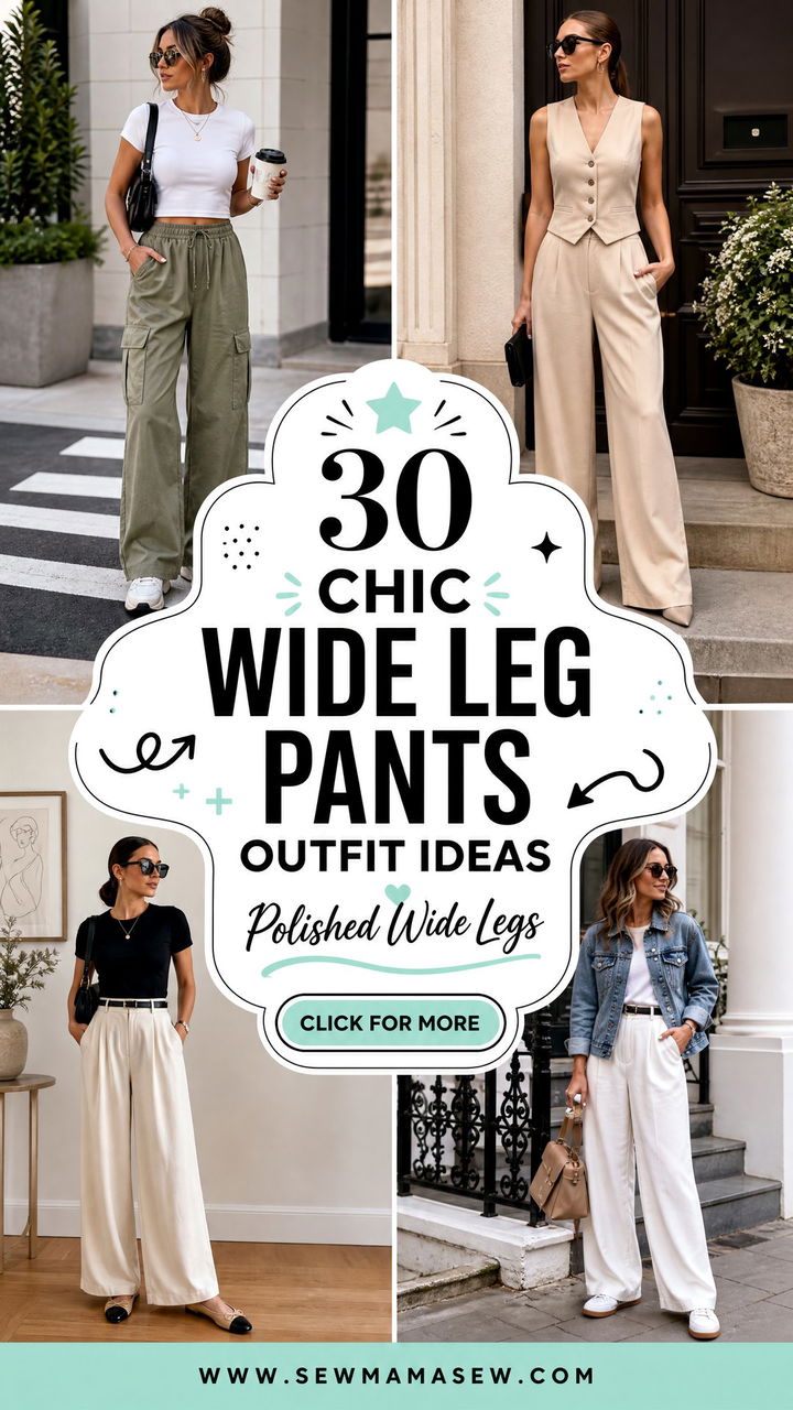 30 Chic Wide Leg Pants Outfit Ideas For Polished Style - 30 Chic Wide Leg Pants Outfit Ideas For Polished Style