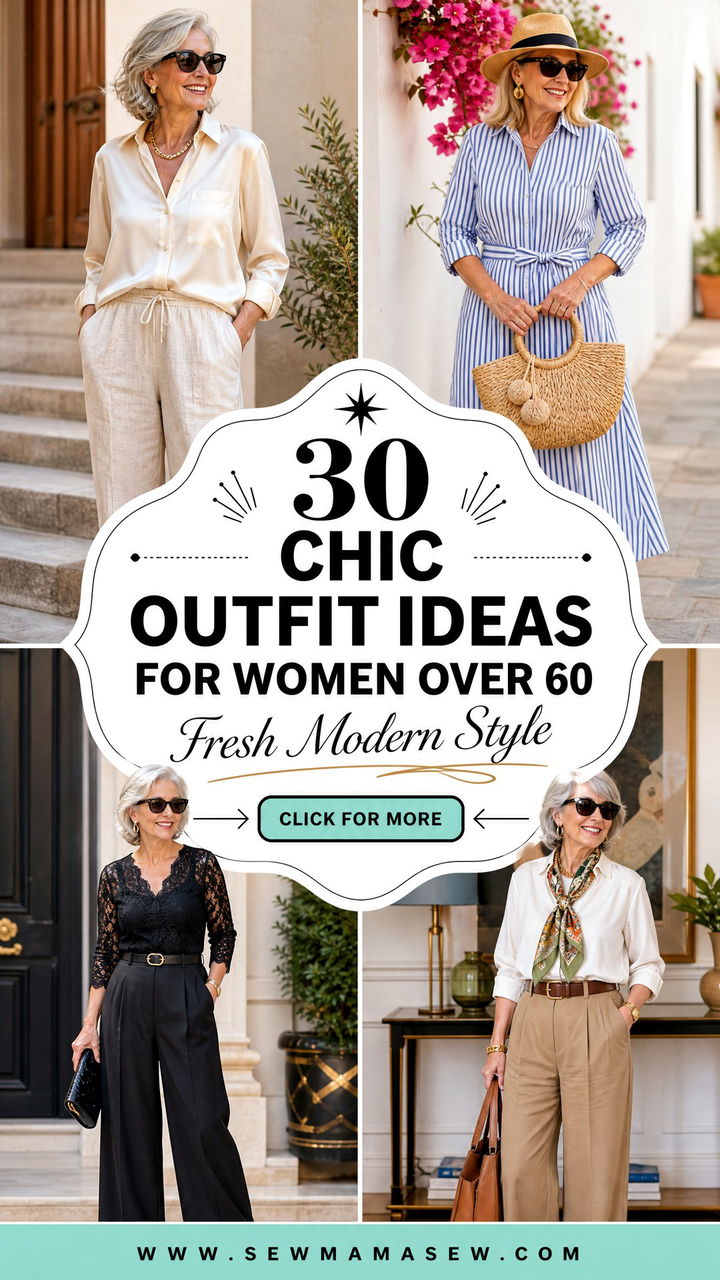 30 Chic outfit ideas for women over 60 With Fresh Style - 30 Chic outfit ideas for women over 60 With Fresh Style