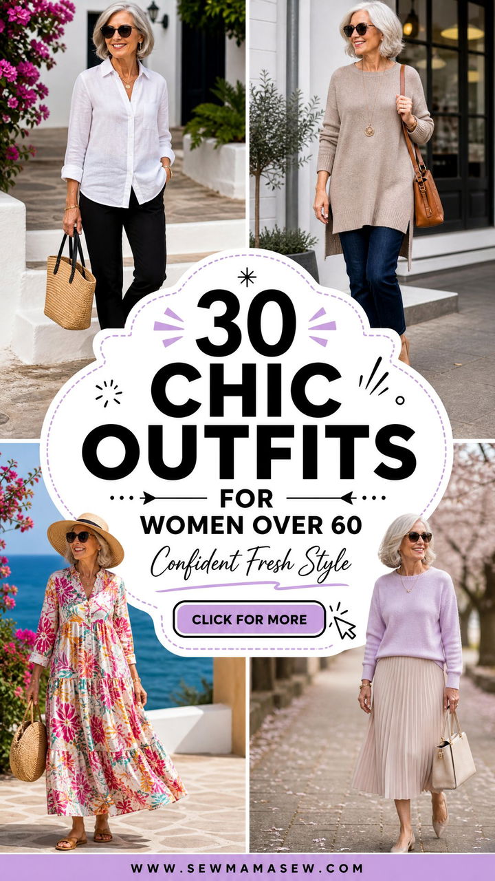 30 Chic outfits for women over 60 for Confident Style - 30 Chic outfits for women over 60 for Confident Style