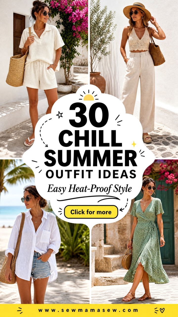 30 Chill Summer Outfit Ideas for Easy Heat-Proof Style - 30 Chill Summer Outfit Ideas for Easy Heat-Proof Style