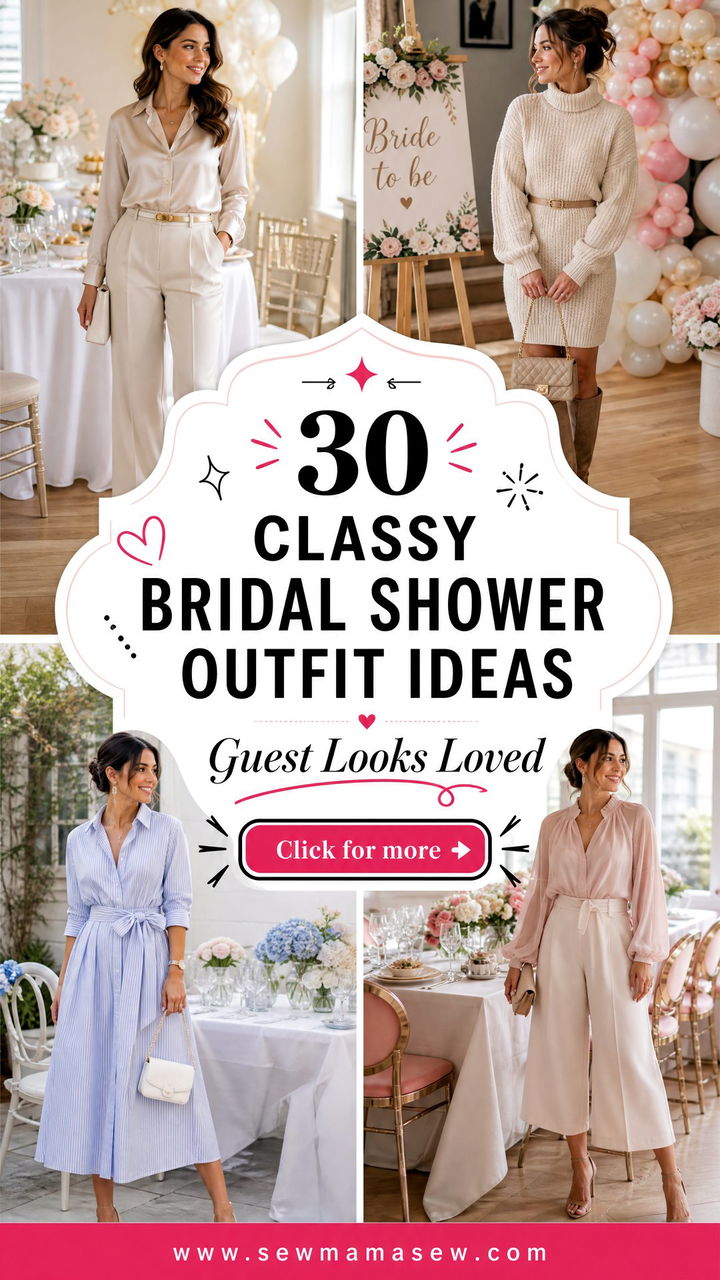 30 Classy Bridal Shower Outfit Ideas Guests Will Love - 30 Classy Bridal Shower Outfit Ideas Guests Will Love