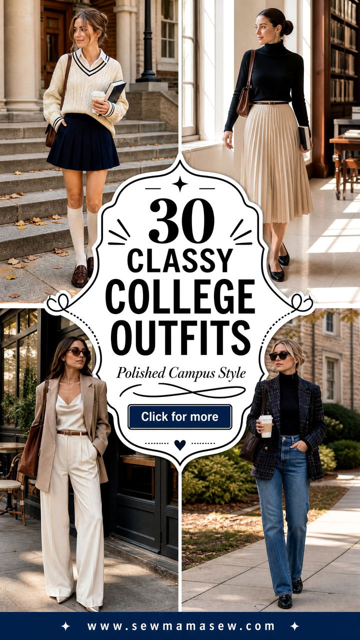 30 Classy College Outfits for Polished Campus Style Now - 30 Classy College Outfits for Polished Campus Style Now