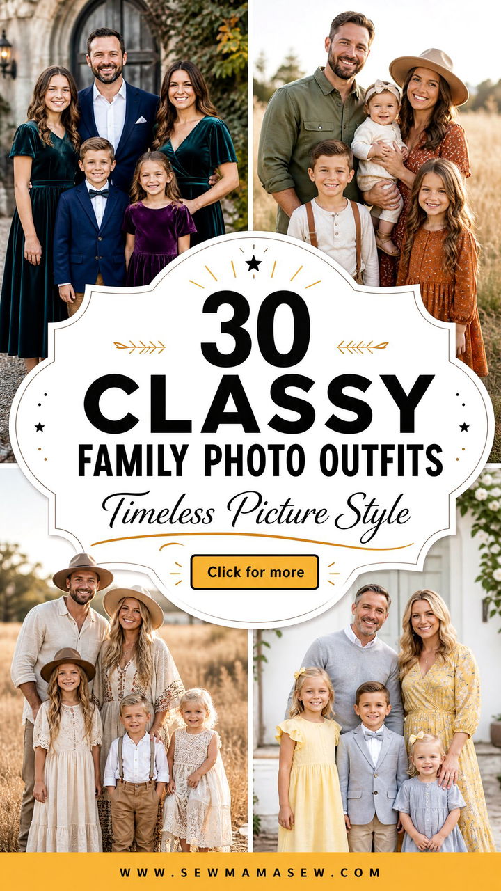 30 Classy Family Photo Outfits for Timeless Picture Style - 30 Classy Family Photo Outfits for Timeless Picture Style