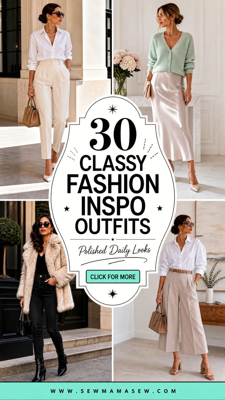 30 Classy Fashion Inspo Outfits for Polished Looks - 30 Classy Fashion Inspo Outfits for Polished Looks