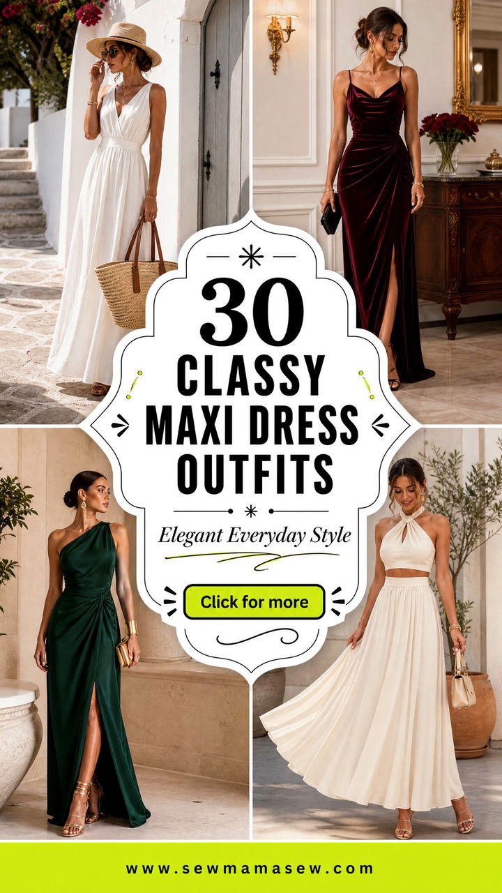 30 Classy Maxi Dress Outfits For Elegant Everyday Style - 30 Classy Maxi Dress Outfits For Elegant Everyday Style