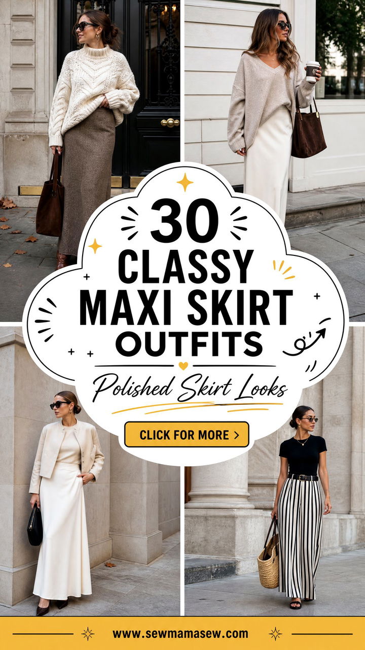 30 Classy Maxi Skirt Outfits That Look Polished Today - 30 Classy Maxi Skirt Outfits That Look Polished Today