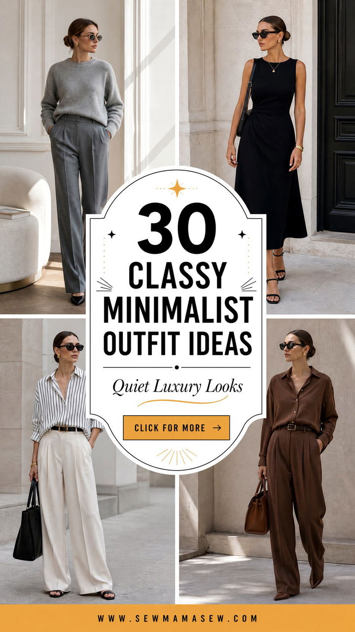 30 Classy Minimalist Outfit Ideas for Quiet Luxury Looks - 30 Classy Minimalist Outfit Ideas for Quiet Luxury Looks