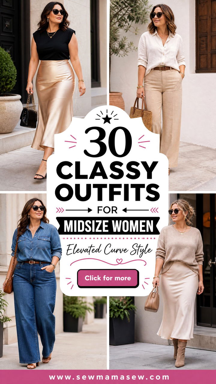 30 Classy Outfits For Midsize Women That Feel Elevated - 30 Classy Outfits For Midsize Women That Feel Elevated