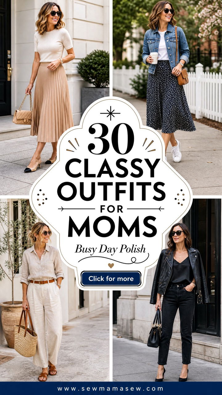 30 Classy Outfits For Moms For Busy Days And Events - 30 Classy Outfits For Moms For Busy Days And Events
