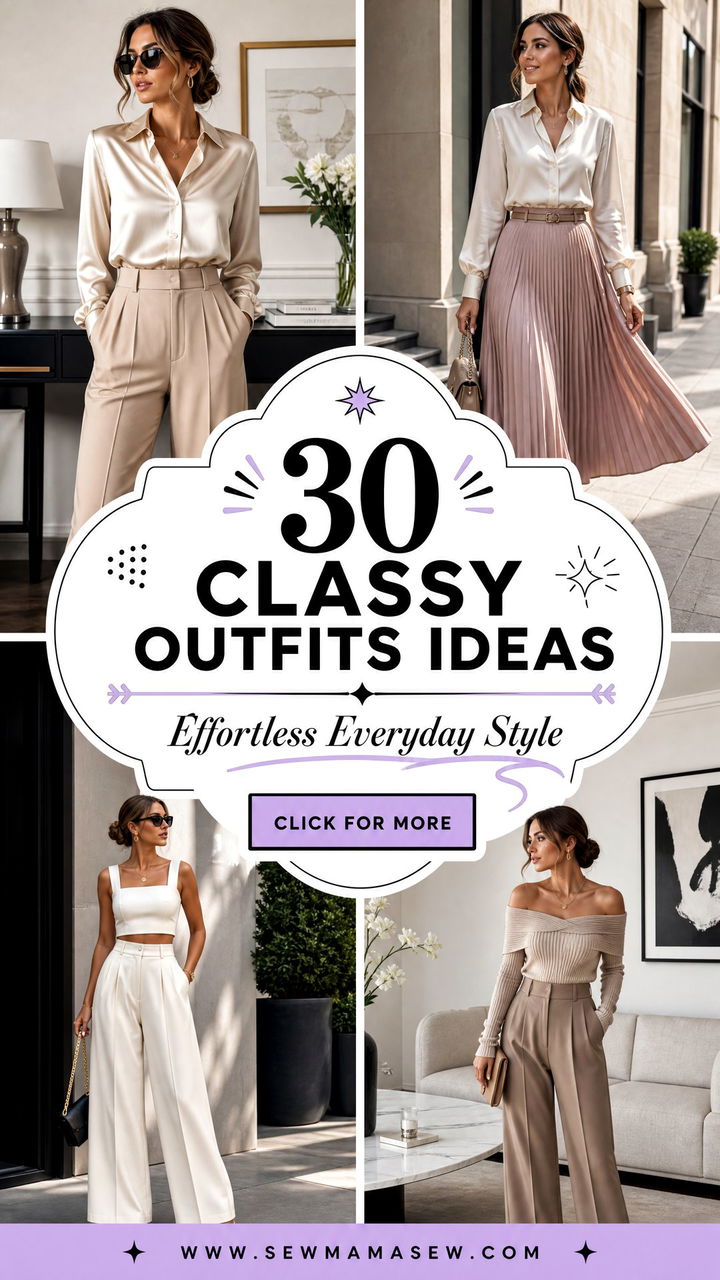 30 Classy Outfits Ideas for Effortless Everyday Style Now - 30 Classy Outfits Ideas for Effortless Everyday Style Now
