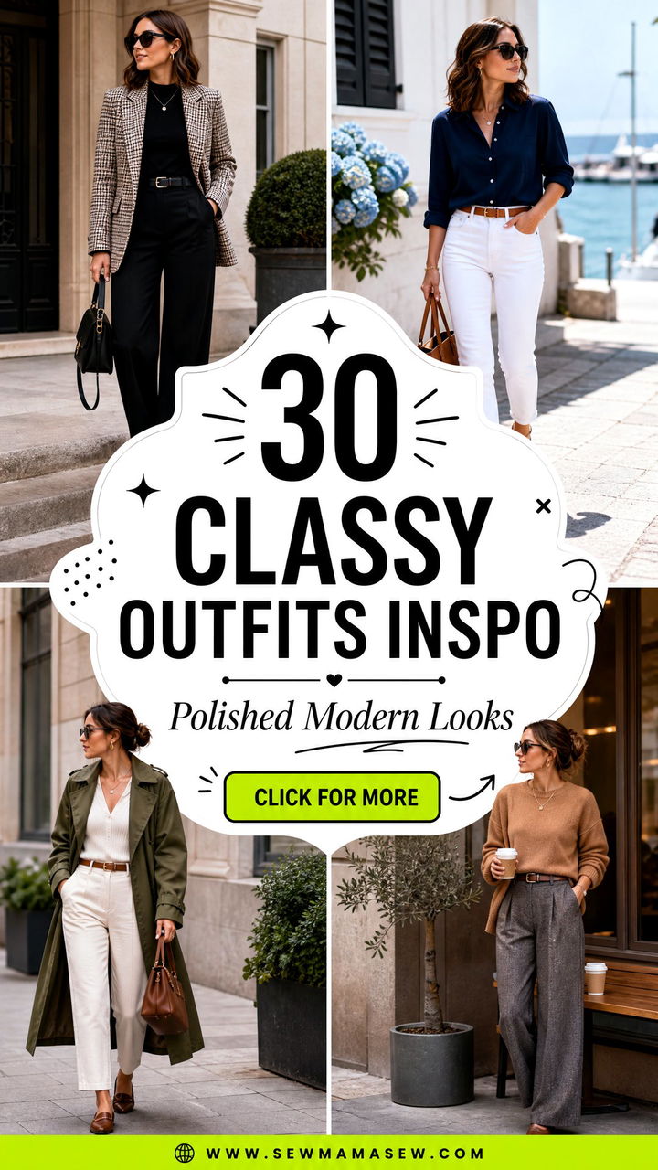 30 Classy Outfits Inspo for Polished Modern Everyday Looks - 30 Classy Outfits Inspo for Polished Modern Everyday Looks