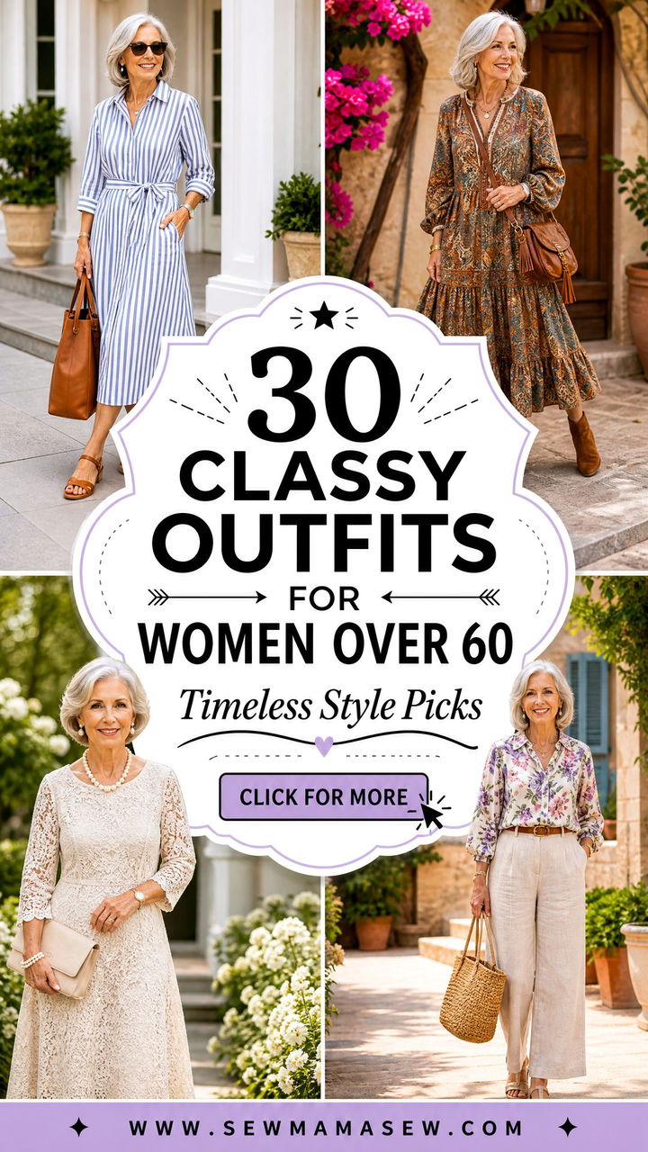 30 Classy Outfits for Women Over 60 With Timeless Style - 30 Classy Outfits for Women Over 60 With Timeless Style