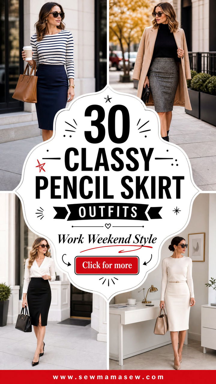 30 Classy Pencil Skirt Outfits for Work-to-Weekend Style - 30 Classy Pencil Skirt Outfits for Work-to-Weekend Style