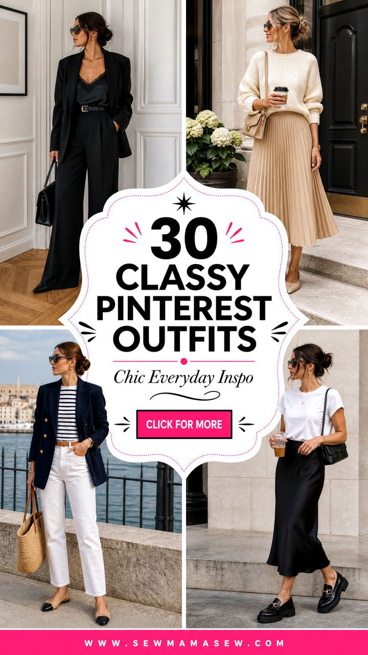 30 Classy Pinterest Outfits for Chic Everyday Style Inspo - 30 Classy Pinterest Outfits for Chic Everyday Style Inspo