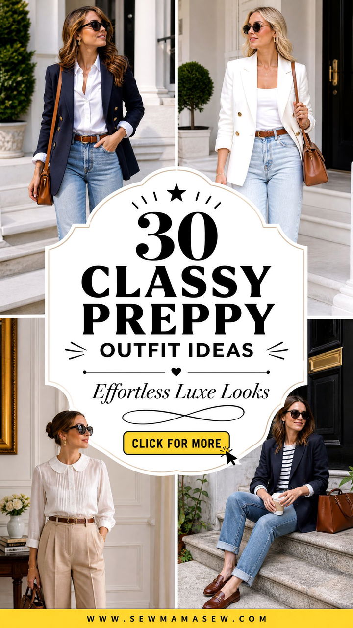 30 Classy Preppy Outfit Ideas for Effortless Luxe Looks - 30 Classy Preppy Outfit Ideas for Effortless Luxe Looks