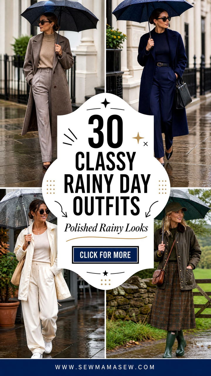 30 Classy Rainy Day Outfits That Look Polished in 2026 - 30 Classy Rainy Day Outfits That Look Polished in 2026