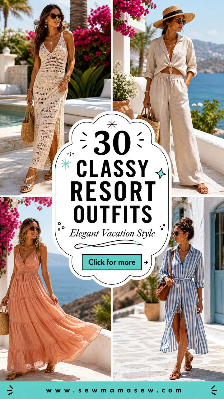 30 Classy Resort Outfits for Elegant Vacation Style Now - 30 Classy Resort Outfits for Elegant Vacation Style Now