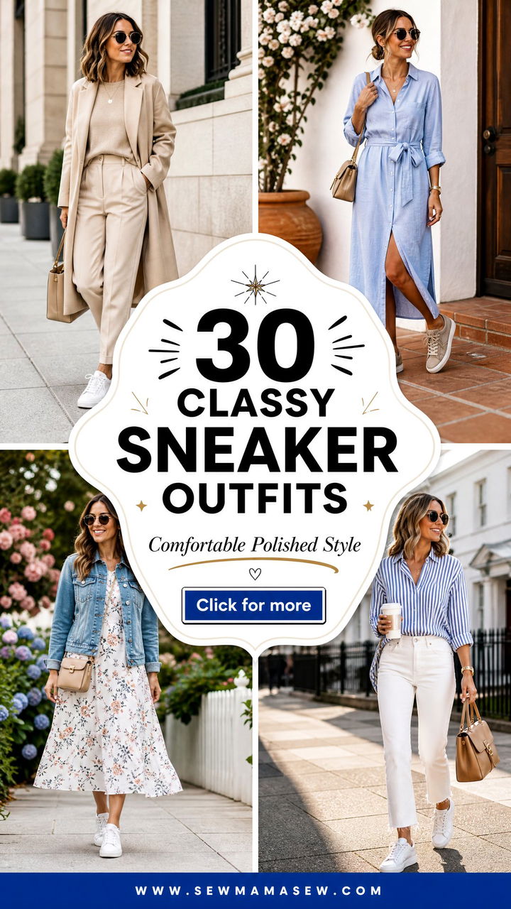 30 Classy Sneaker Outfits for Comfortable Polished Style - 30 Classy Sneaker Outfits for Comfortable Polished Style