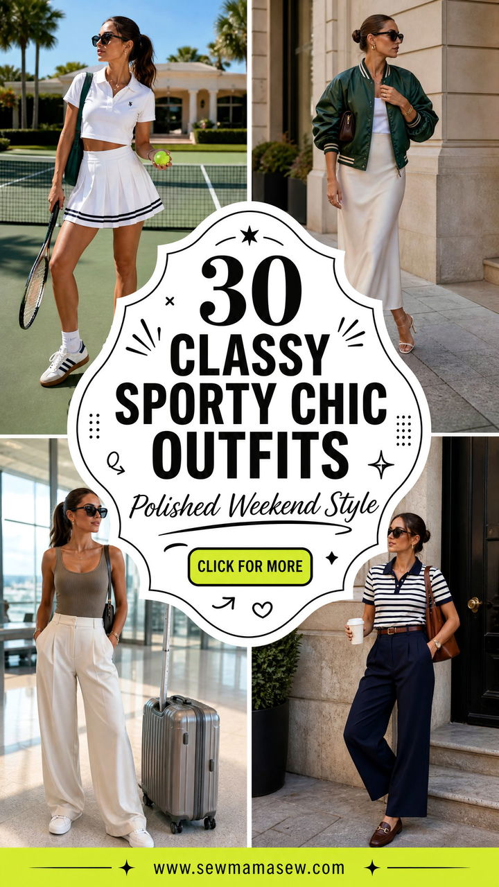 30 Classy Sporty Chic Outfits for Polished Weekend Style - 30 Classy Sporty Chic Outfits for Polished Weekend Style