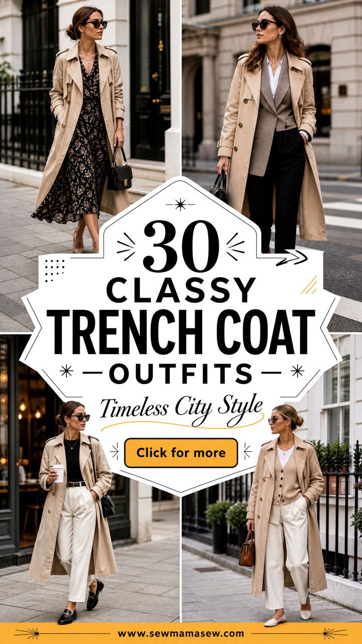 30 Classy Trench Coat Outfits for Timeless City Style - 30 Classy Trench Coat Outfits for Timeless City Style