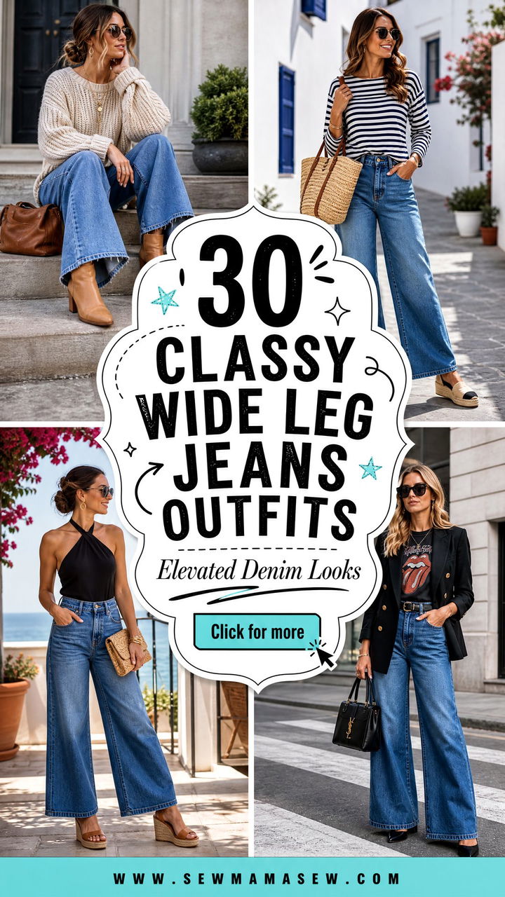 30 Classy Wide Leg Jeans Outfits for Elevated Denim - 30 Classy Wide Leg Jeans Outfits for Elevated Denim