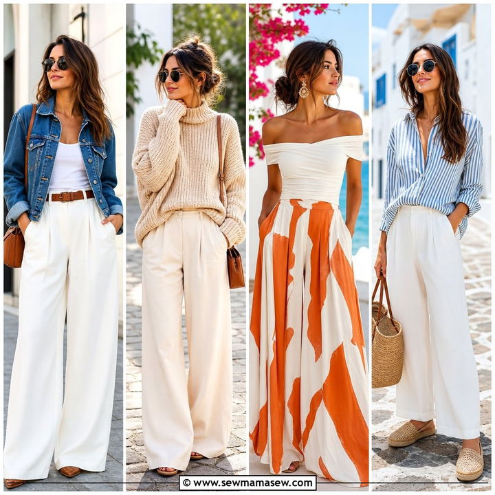 30 Classy Wide Leg Pants Outfits for Polished Looks