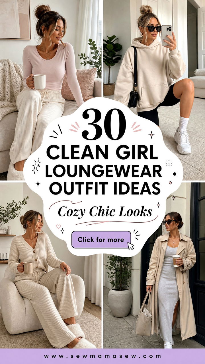 30 Clean Girl Loungewear Outfit Ideas for Cozy Chic - 30 Clean Girl Loungewear Outfit Ideas for Cozy Chic