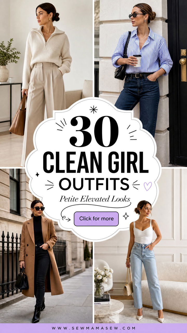 30 Clean Girl Outfits For Petite Women To Look Elevated - 30 Clean Girl Outfits For Petite Women To Look Elevated