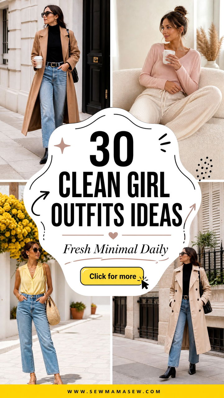 30 Clean Girl Outfits Ideas For Fresh Minimal Style Daily - 30 Clean Girl Outfits Ideas For Fresh Minimal Style Daily
