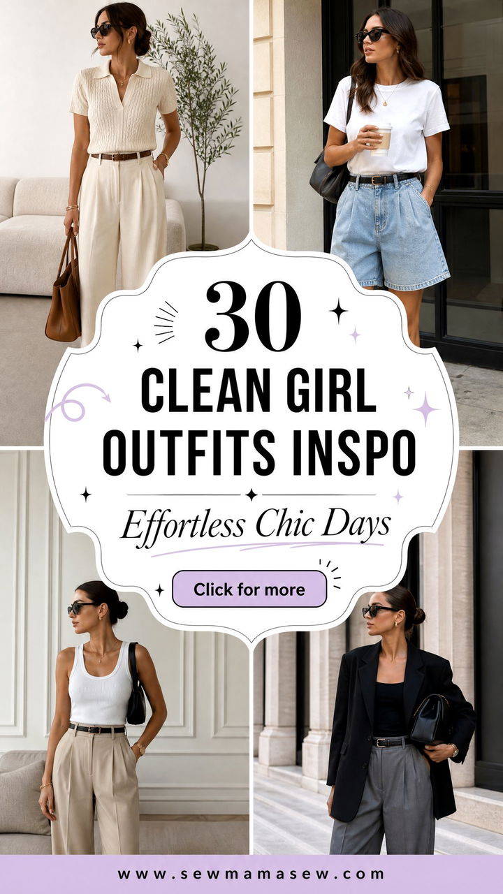 30 Clean Girl Outfits Inspo for Effortless Chic Days Now - 30 Clean Girl Outfits Inspo for Effortless Chic Days Now