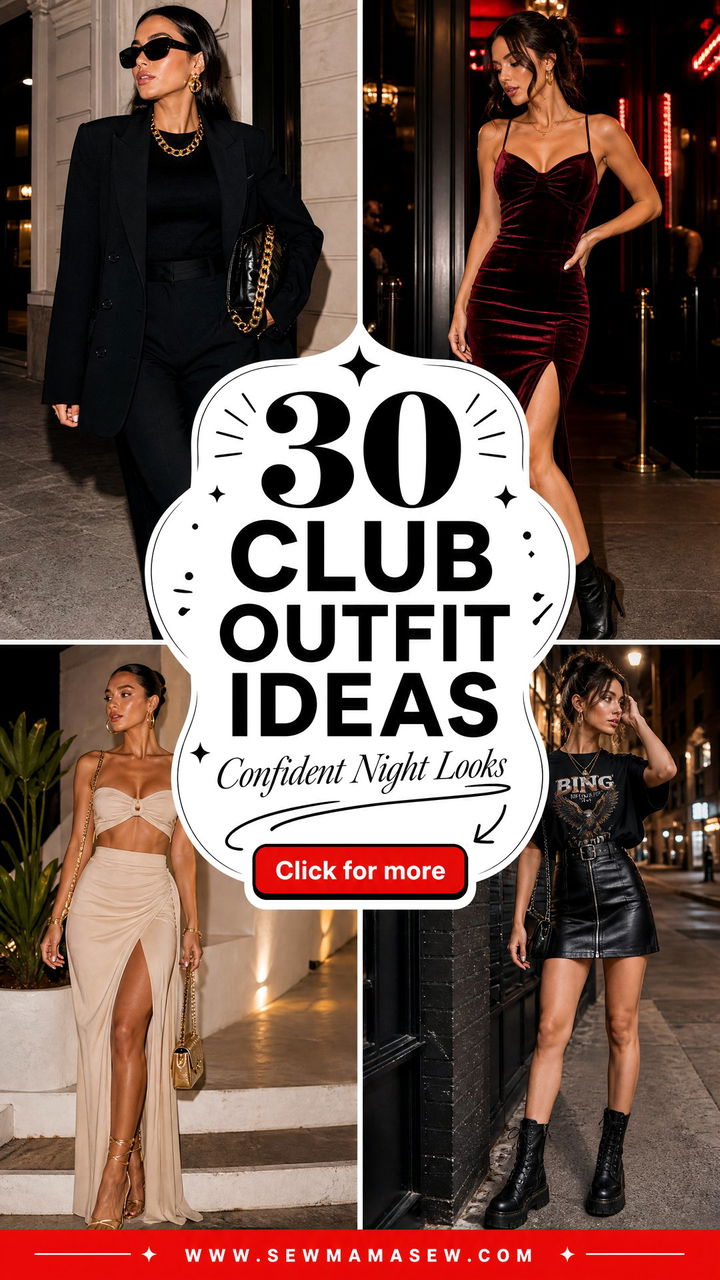 30 Club Outfit Ideas for Women to Feel Confident Tonight - 30 Club Outfit Ideas for Women to Feel Confident Tonight