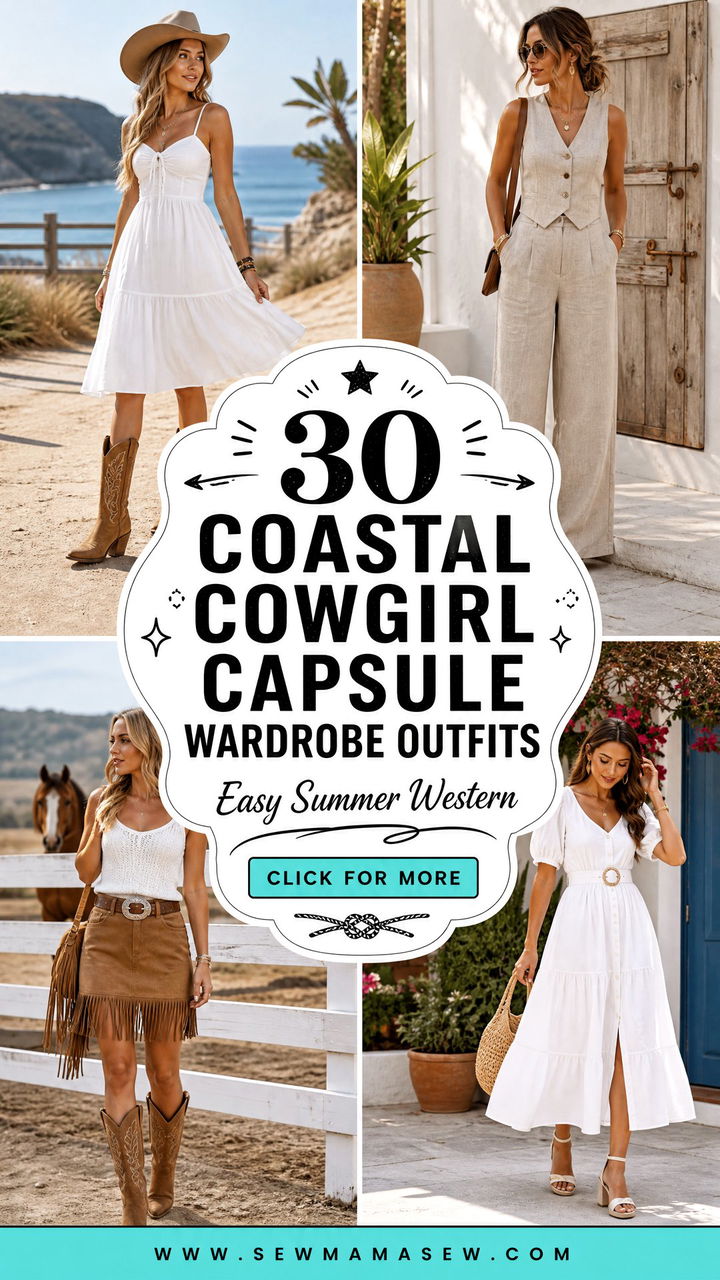 30 Coastal Cowgirl Capsule Wardrobe Outfits for Easy Summer - 30 Coastal Cowgirl Capsule Wardrobe Outfits for Easy Summer