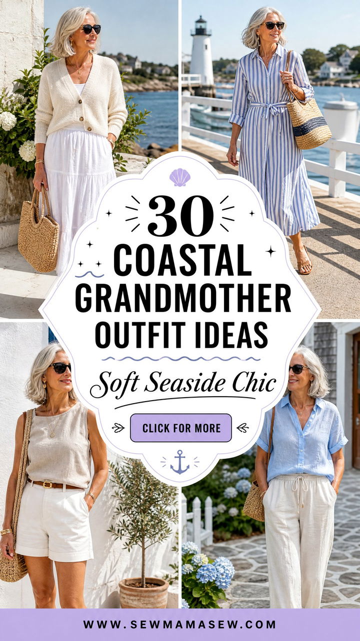 30 Coastal Grandmother Outfit Ideas For Women Over 40 To Try - 30 Coastal Grandmother Outfit Ideas For Women Over 40 To Try