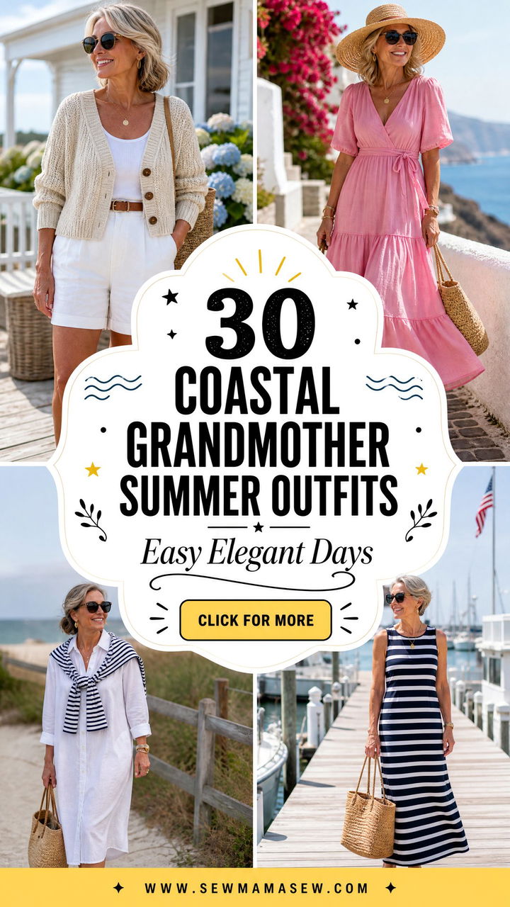 30 Coastal Grandmother Summer Outfits For Easy Elegant Days - 30 Coastal Grandmother Summer Outfits For Easy Elegant Days