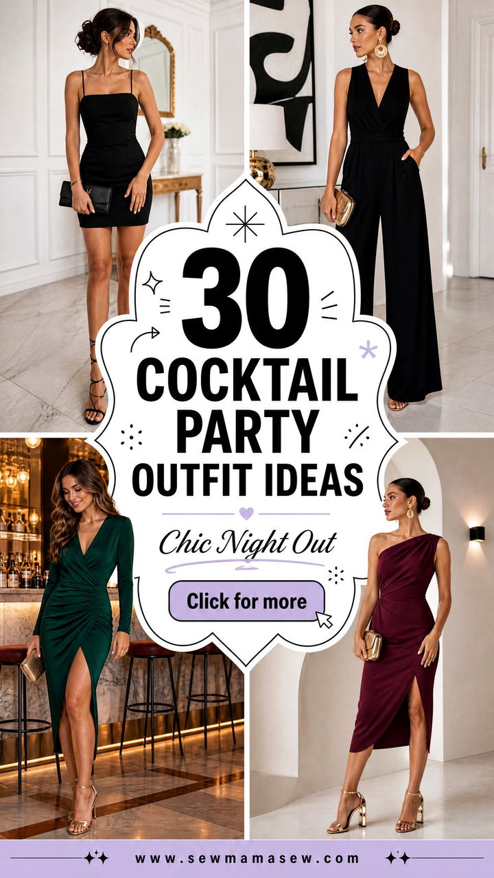 30 Cocktail Party Outfit Ideas for Chic Night-Out Style - 30 Cocktail Party Outfit Ideas for Chic Night-Out Style