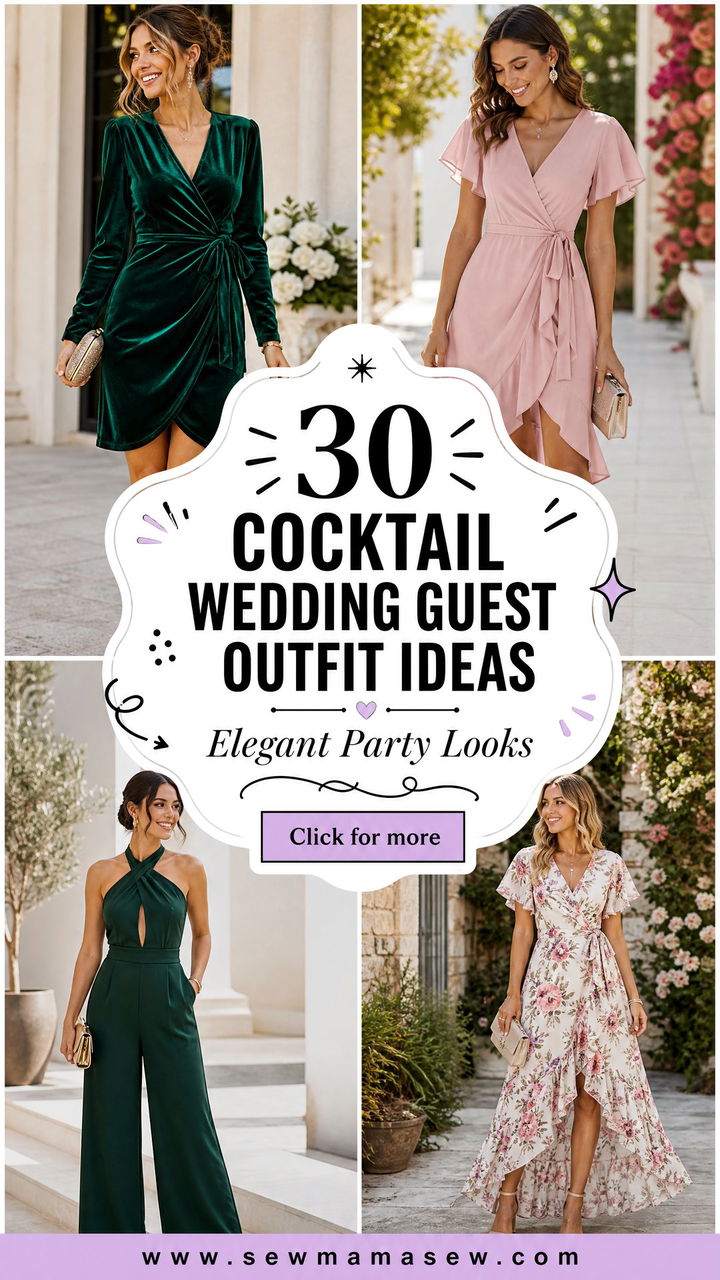 30 Cocktail Wedding Guest Outfit Ideas for Elegant Parties - 30 Cocktail Wedding Guest Outfit Ideas for Elegant Parties