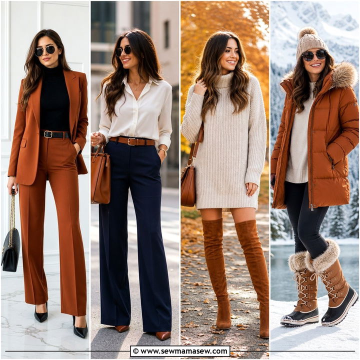 30 Cognac Outfit Ideas for Warm Polished Everyday Style