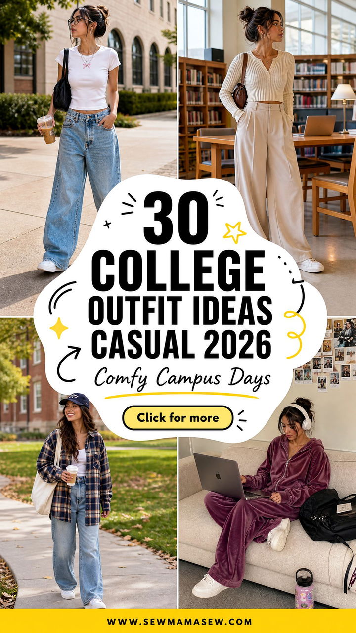 30 College Outfit Ideas Casual 2026 for Comfy Campus Days - 30 College Outfit Ideas Casual 2026 for Comfy Campus Days