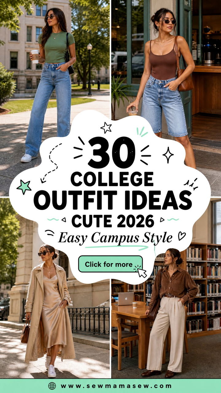 30 College Outfit Ideas Cute 2026 for Easy Campus Style - 30 College Outfit Ideas Cute 2026 for Easy Campus Style