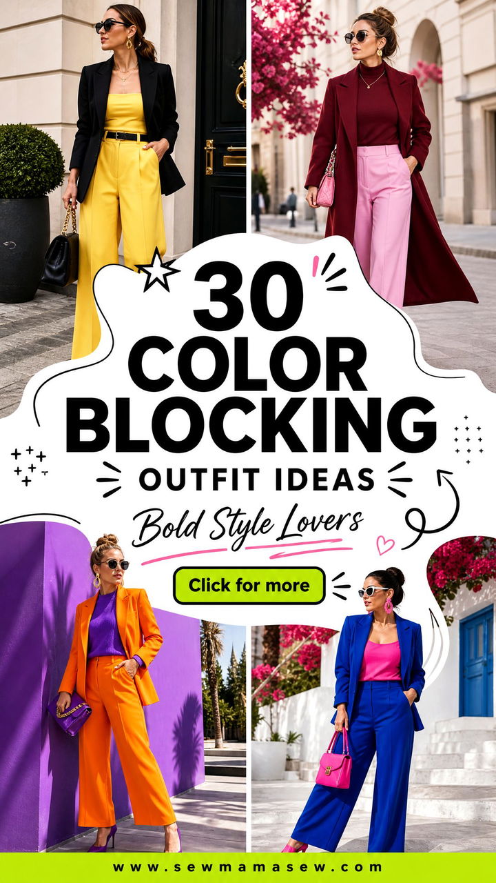 30 Color Blocking Outfit Ideas for Bold Style Lovers Today - 30 Color Blocking Outfit Ideas for Bold Style Lovers Today
