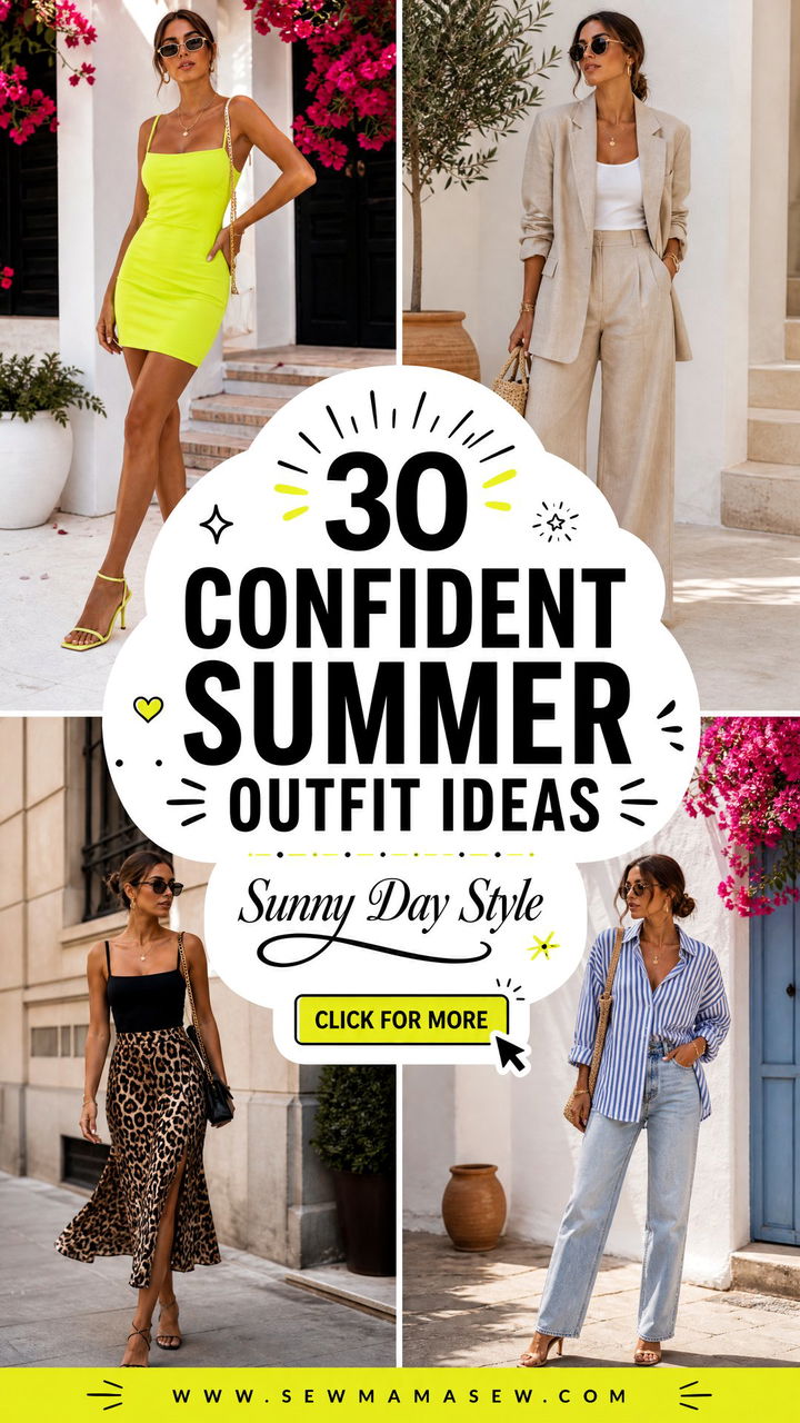 30 Confident Summer Outfit Ideas for Sunny-Day Style - 30 Confident Summer Outfit Ideas for Sunny-Day Style