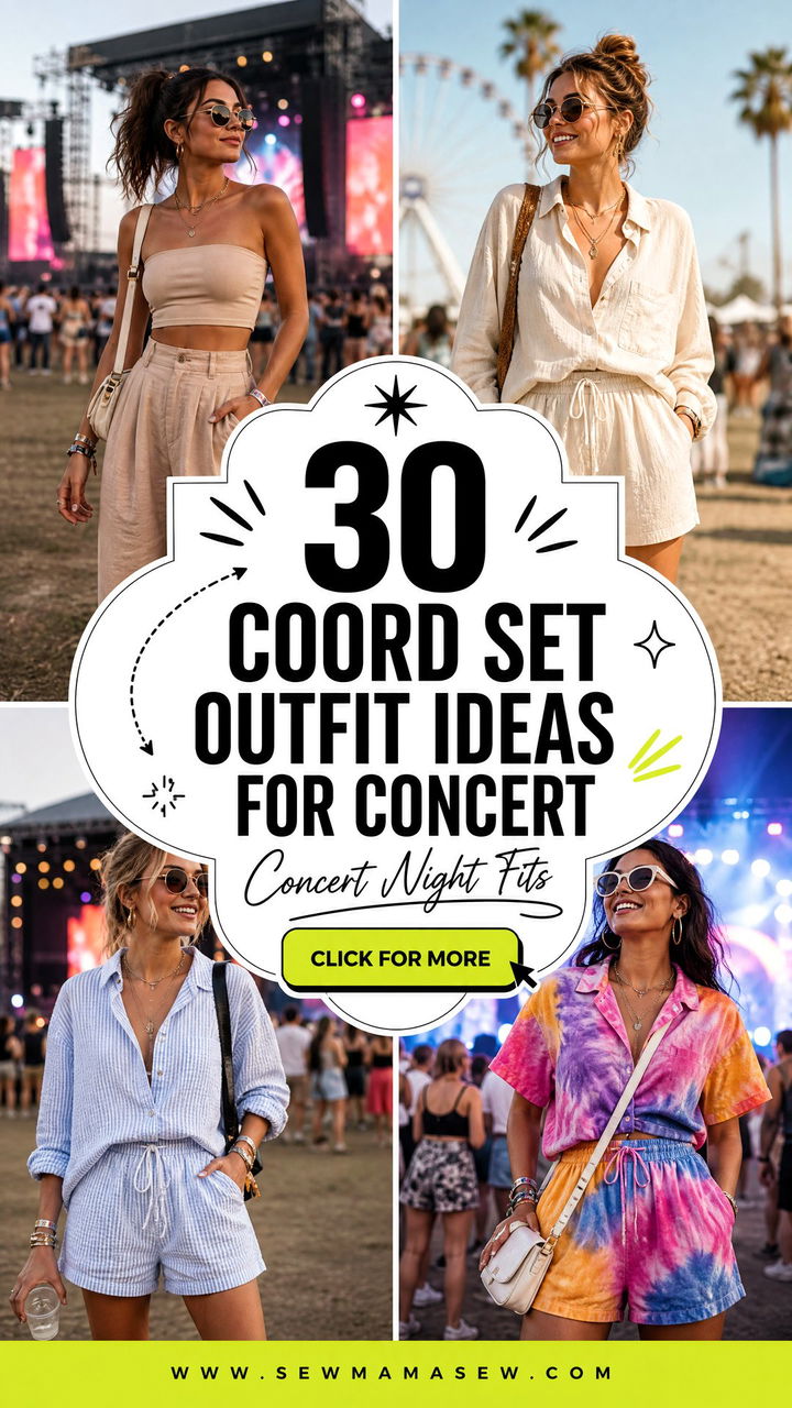 30 Coord Set Outfit Ideas for Concert Nights and Events - 30 Coord Set Outfit Ideas for Concert Nights and Events
