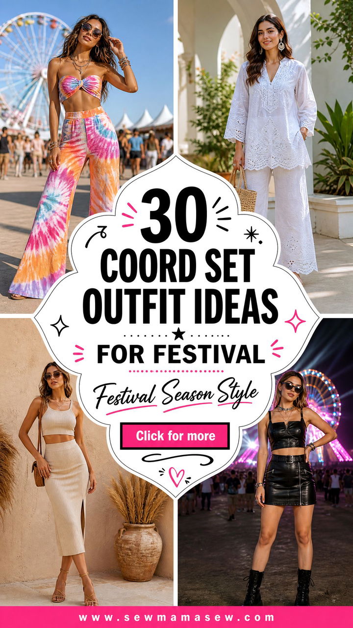 30 Coord Set Outfit Ideas for Festival Season Style - 30 Coord Set Outfit Ideas for Festival Season Style