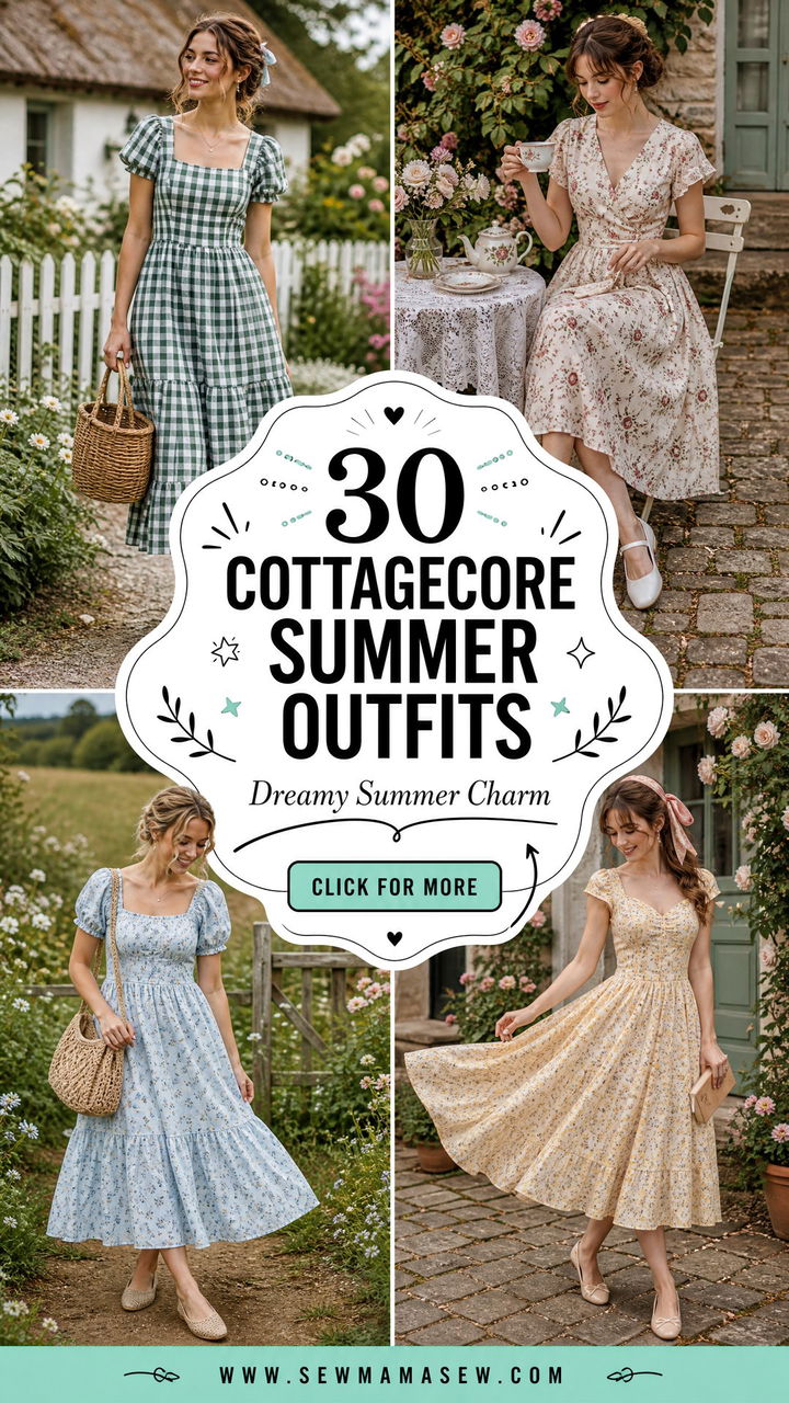 30 Cottagecore Summer Outfits Dreamy Warm-Weather Looks - 30 Cottagecore Summer Outfits: Dreamy Warm-Weather Looks