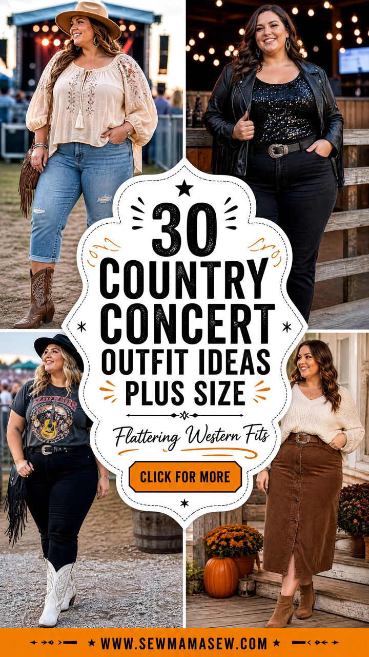 30 Country Concert Outfit Ideas Plus Size Flattering Looks - 30 Country Concert Outfit Ideas Plus Size: Flattering Looks