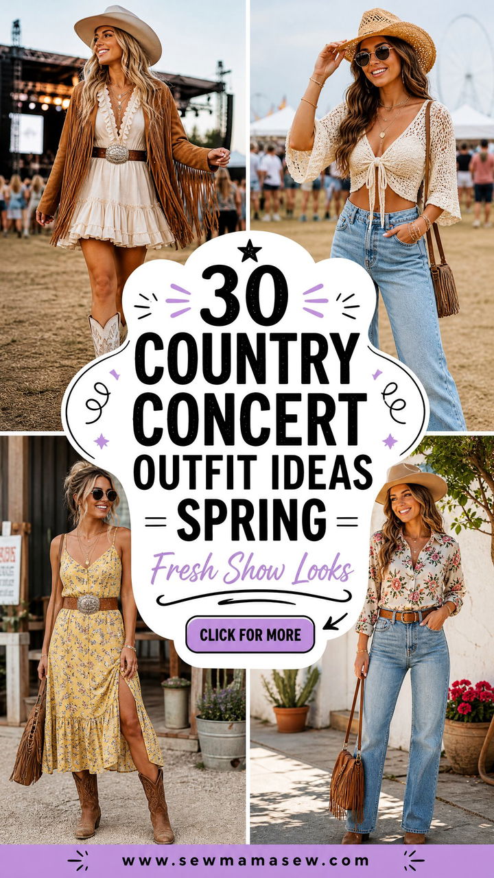 30 Country Concert Outfit Ideas Spring Fresh Show Looks - 30 Country Concert Outfit Ideas Spring: Fresh Show Looks
