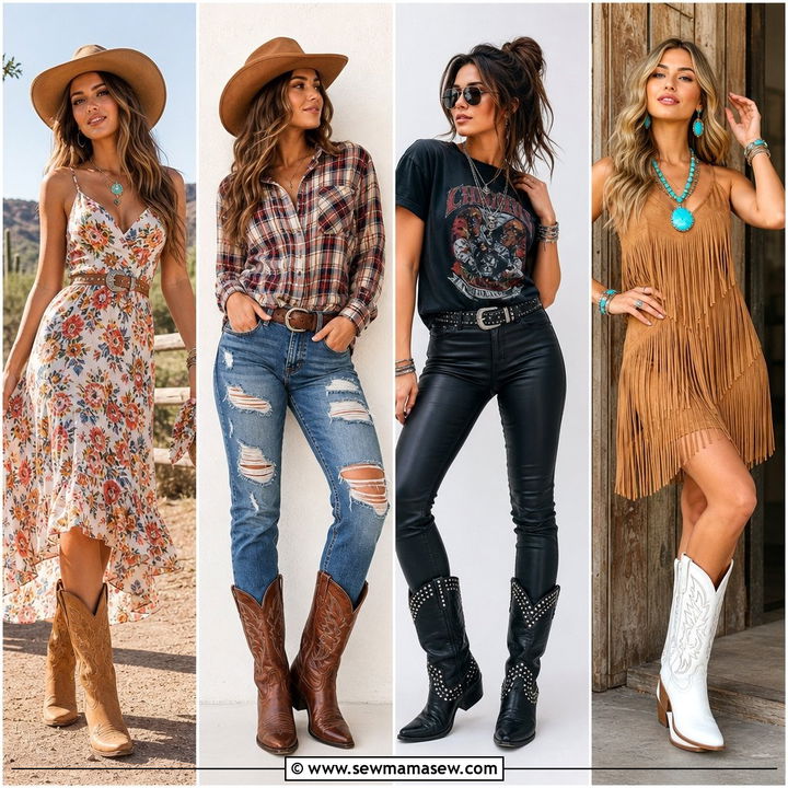 30 Country Concert Outfit Ideas With Cowboy Boots: Chic Rodeo